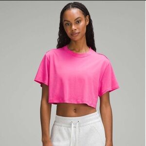 lululemon All Yours Cropped T-Shirt Sonic Pink